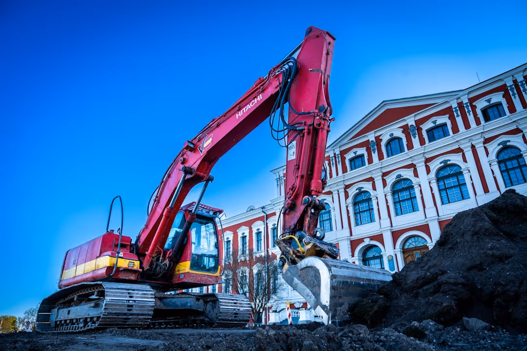 crane at job site - contractors equipment insurance coverage concept