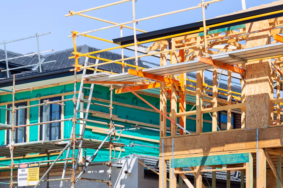 construction site building framing
