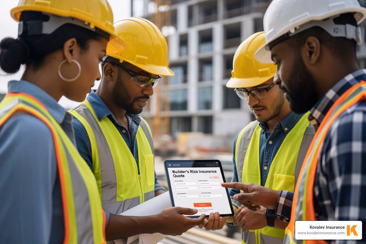 of a magnifying glass over an insurance policy document - builders risk insurance online quote of a magnifying glass over an insurance policy document - builders risk insurance online quote