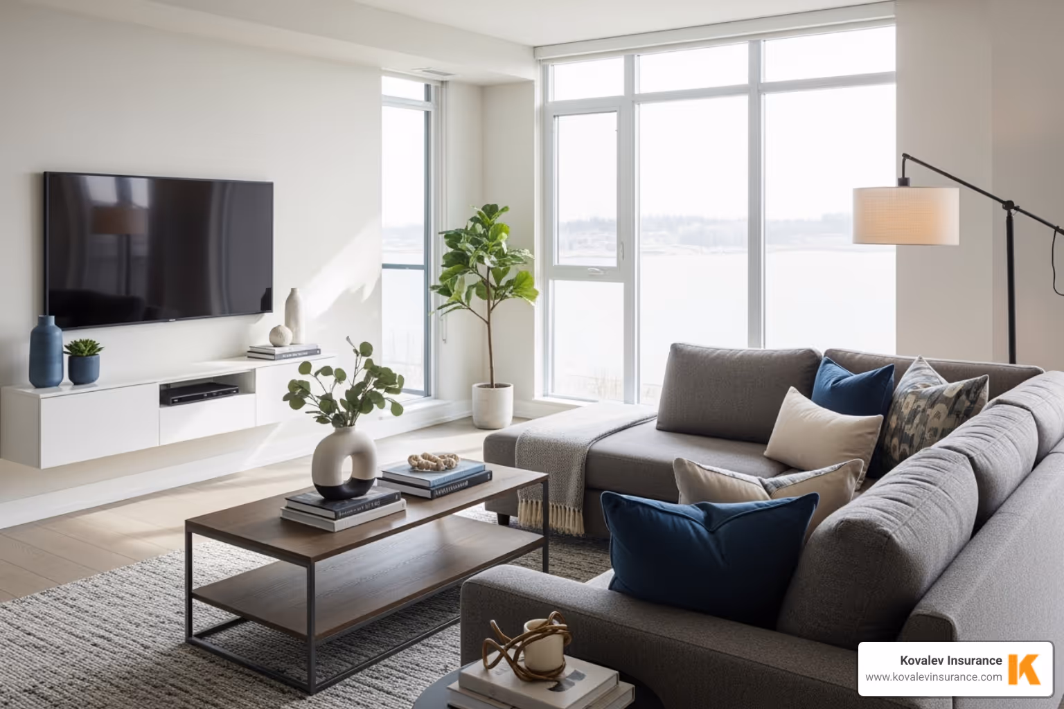 living room of condo - ho6 insurance massachusetts