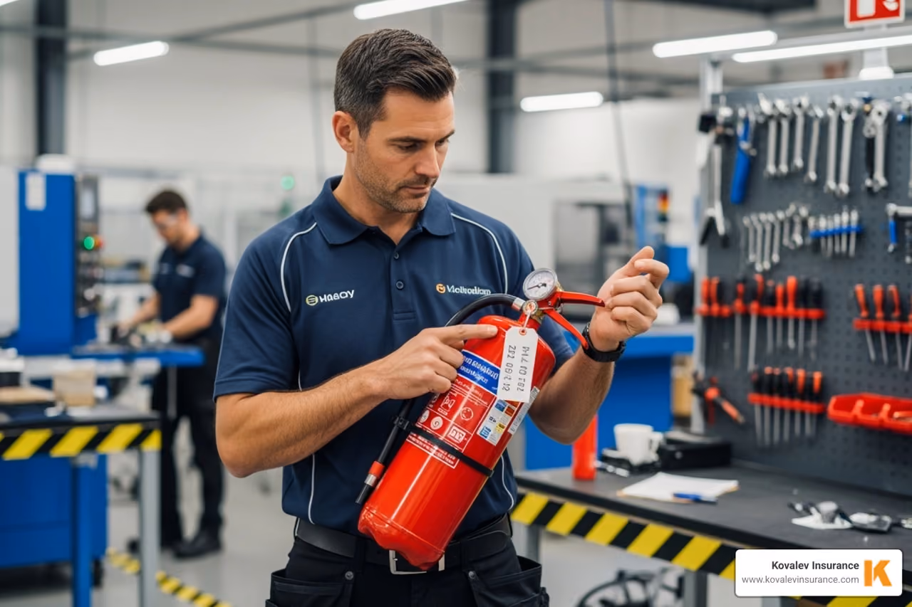 business owner implementing a safety protocol - liability insurance rates