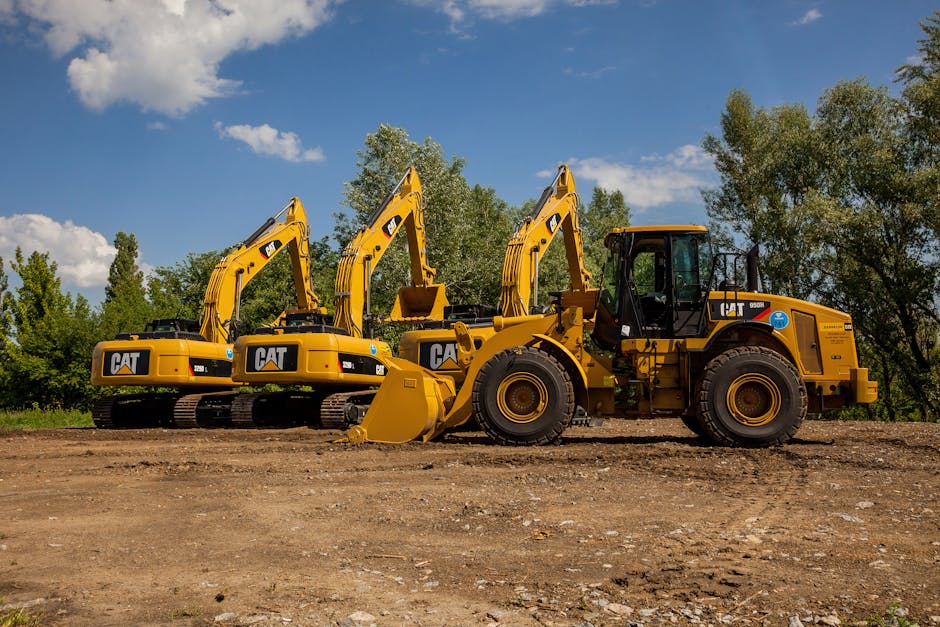 bulldoers in lot - contractor insurance - one day contractor insurance concept