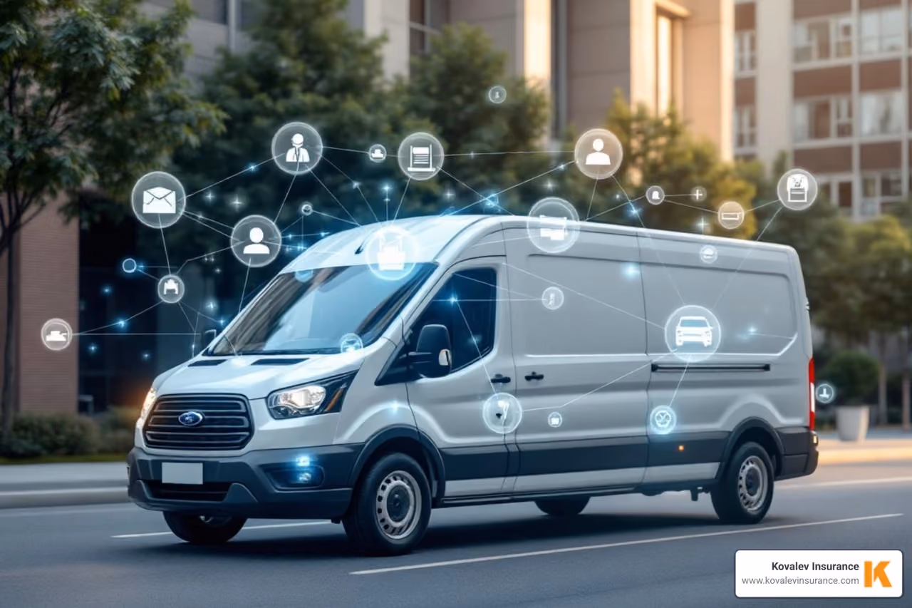 business car insurance add on concept image