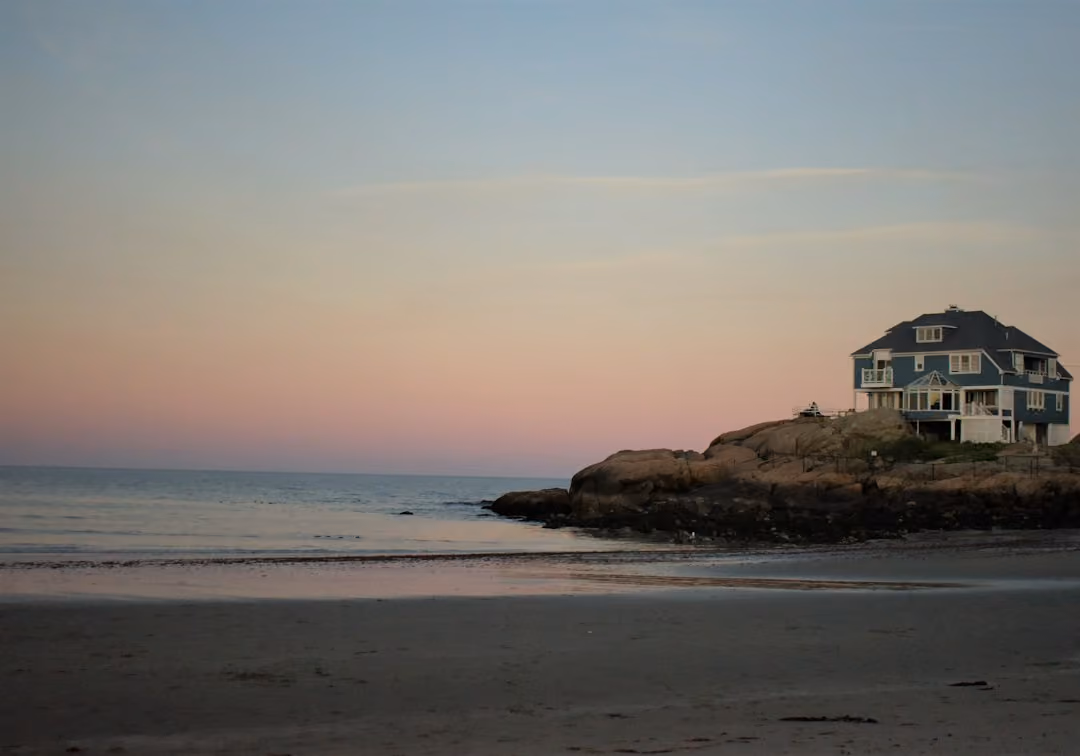 massachusetts coastline with ome - homeowners insurance policies Massachusetts MA concept