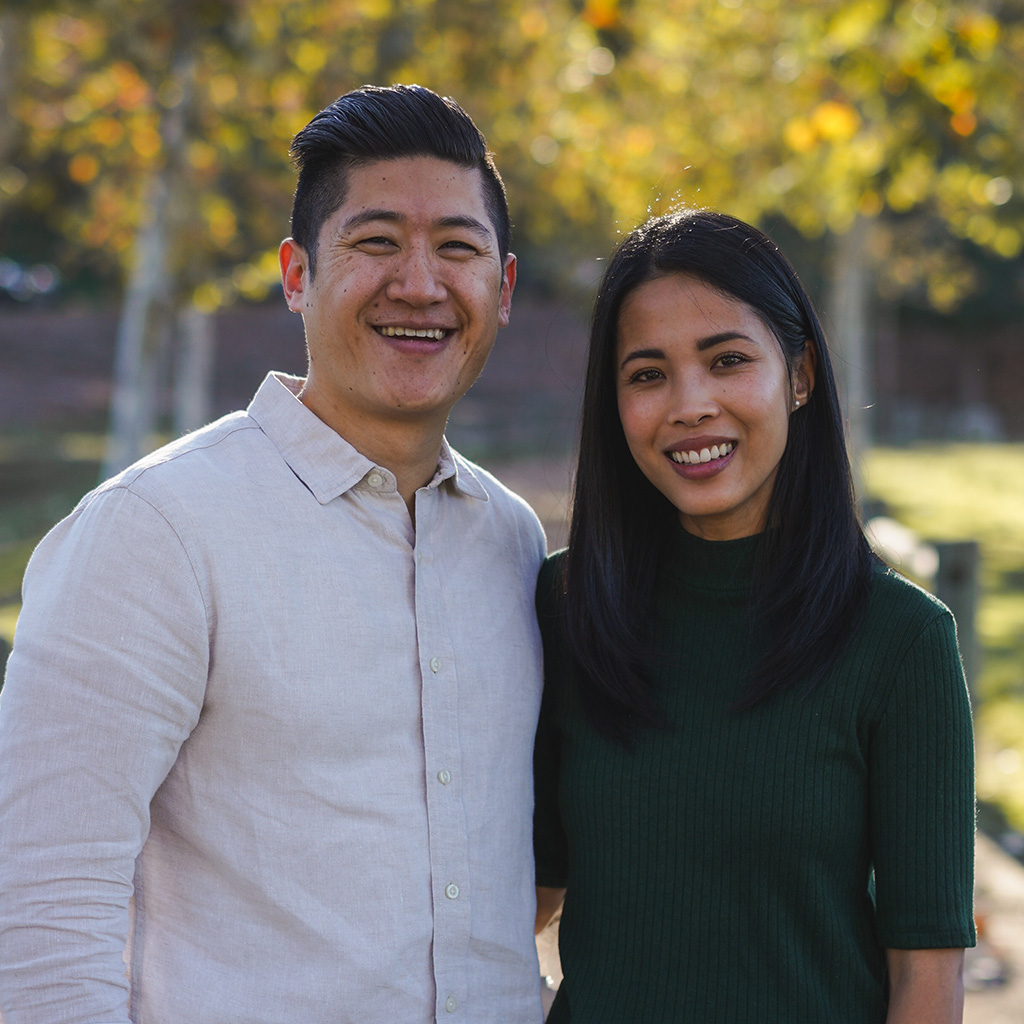 Director of operation at church and college pastors headshot in garden