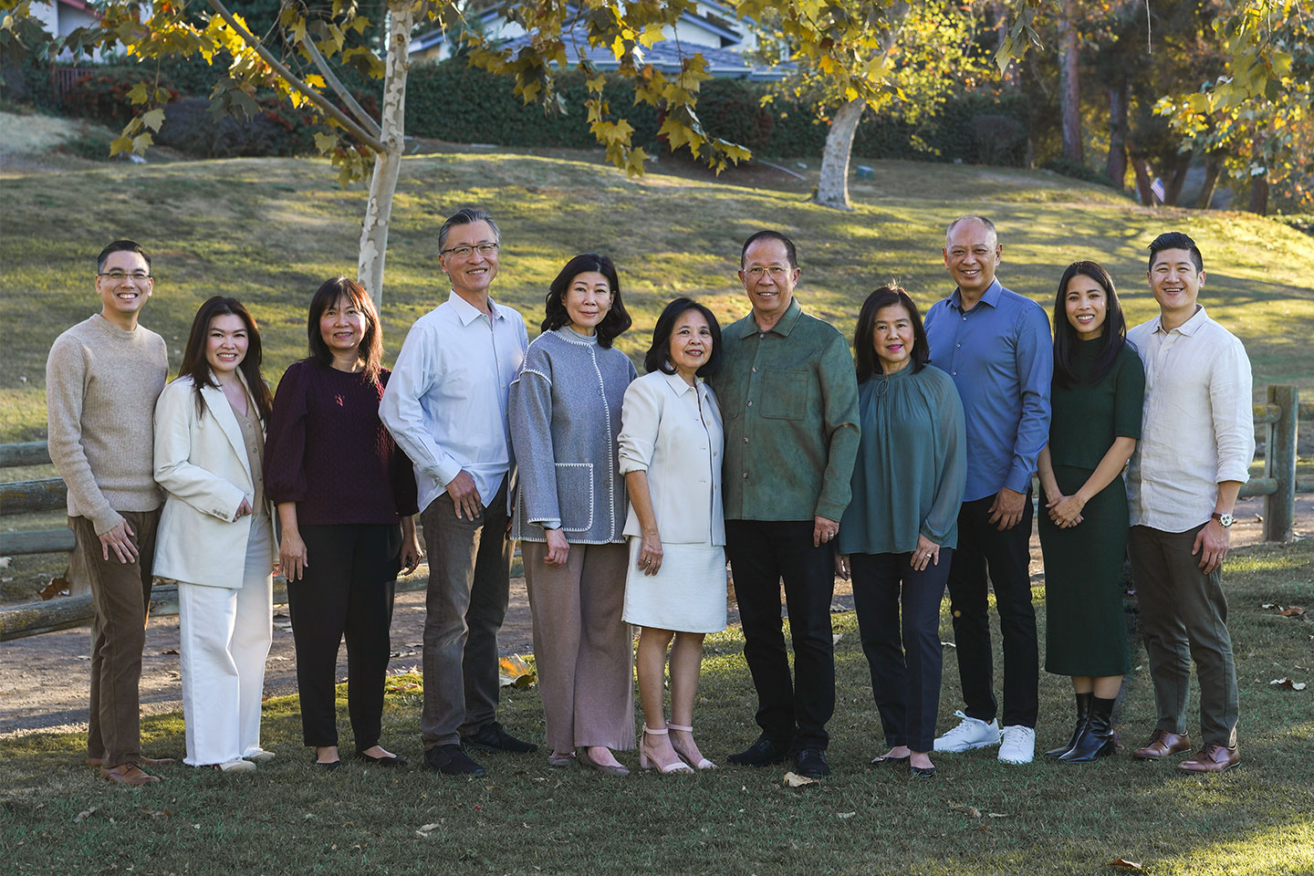Church leadership pictured outside in garden