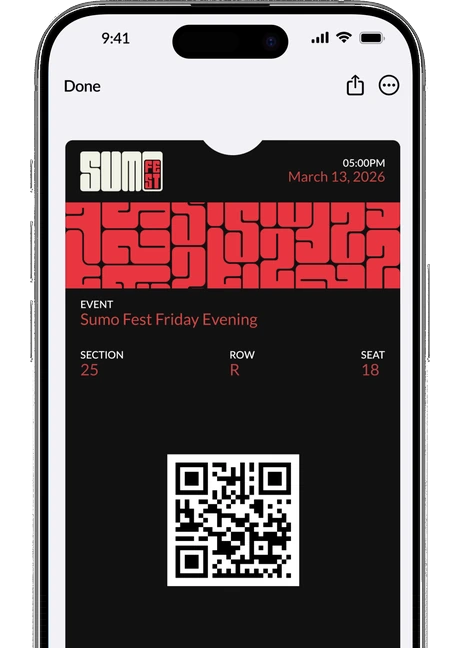 Convention ticket saved as a digital wallet pass on a phone