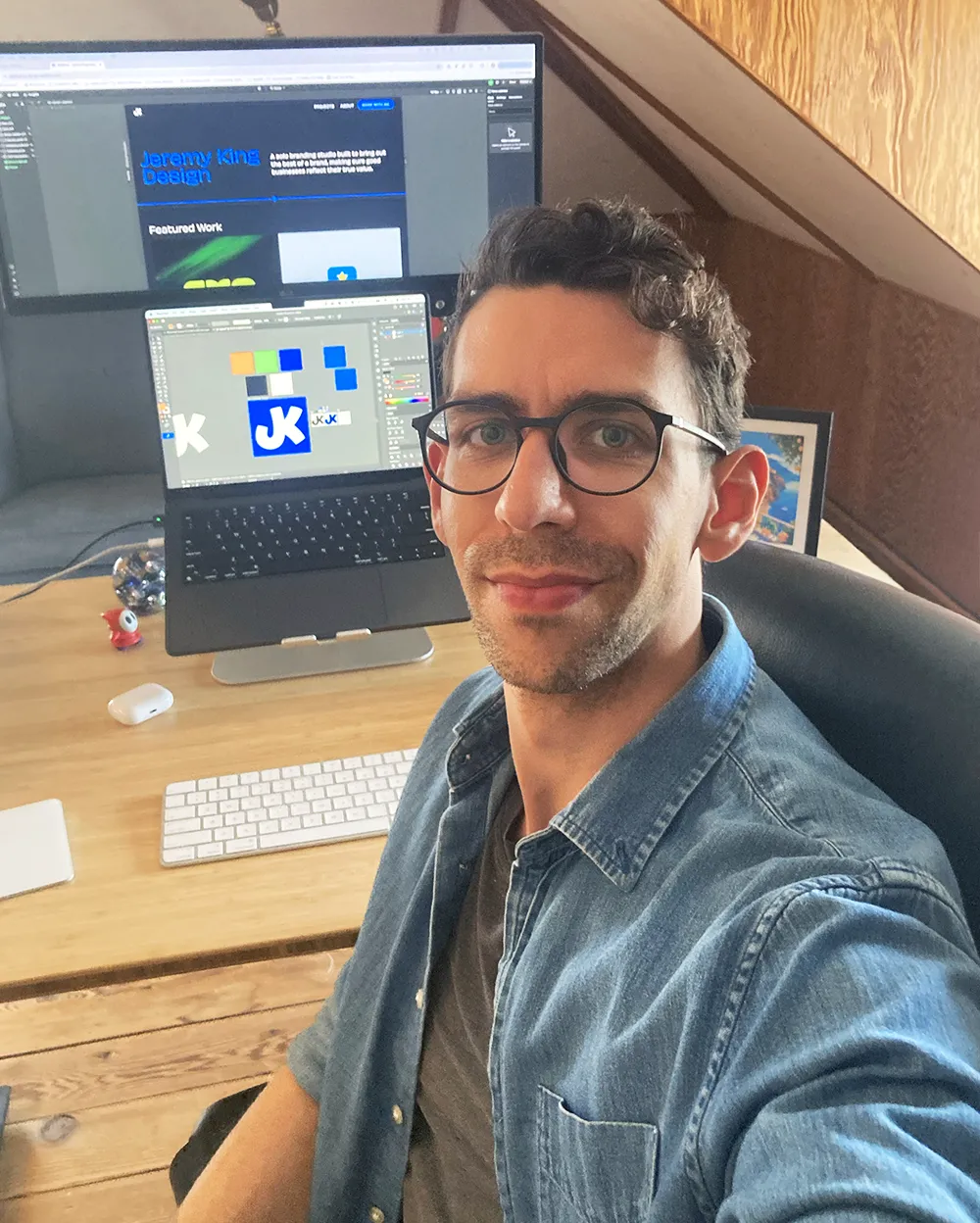 Picture of Jeremy in his studio
