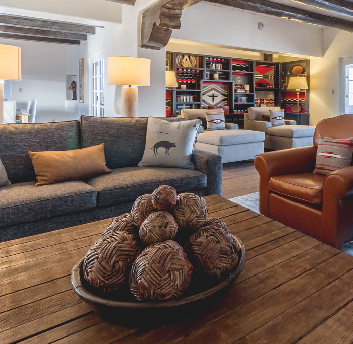 Penthouse at Loretto living room with furniture