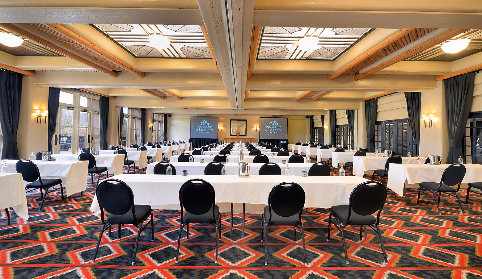 Zuni Ballroom set classroom style