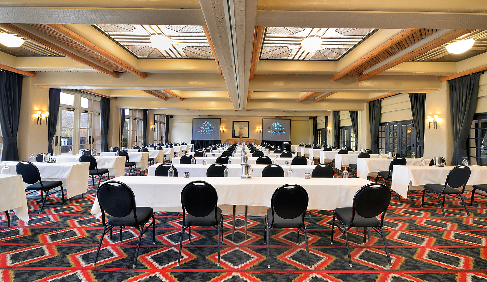 Zuni Ballroom set classroom style