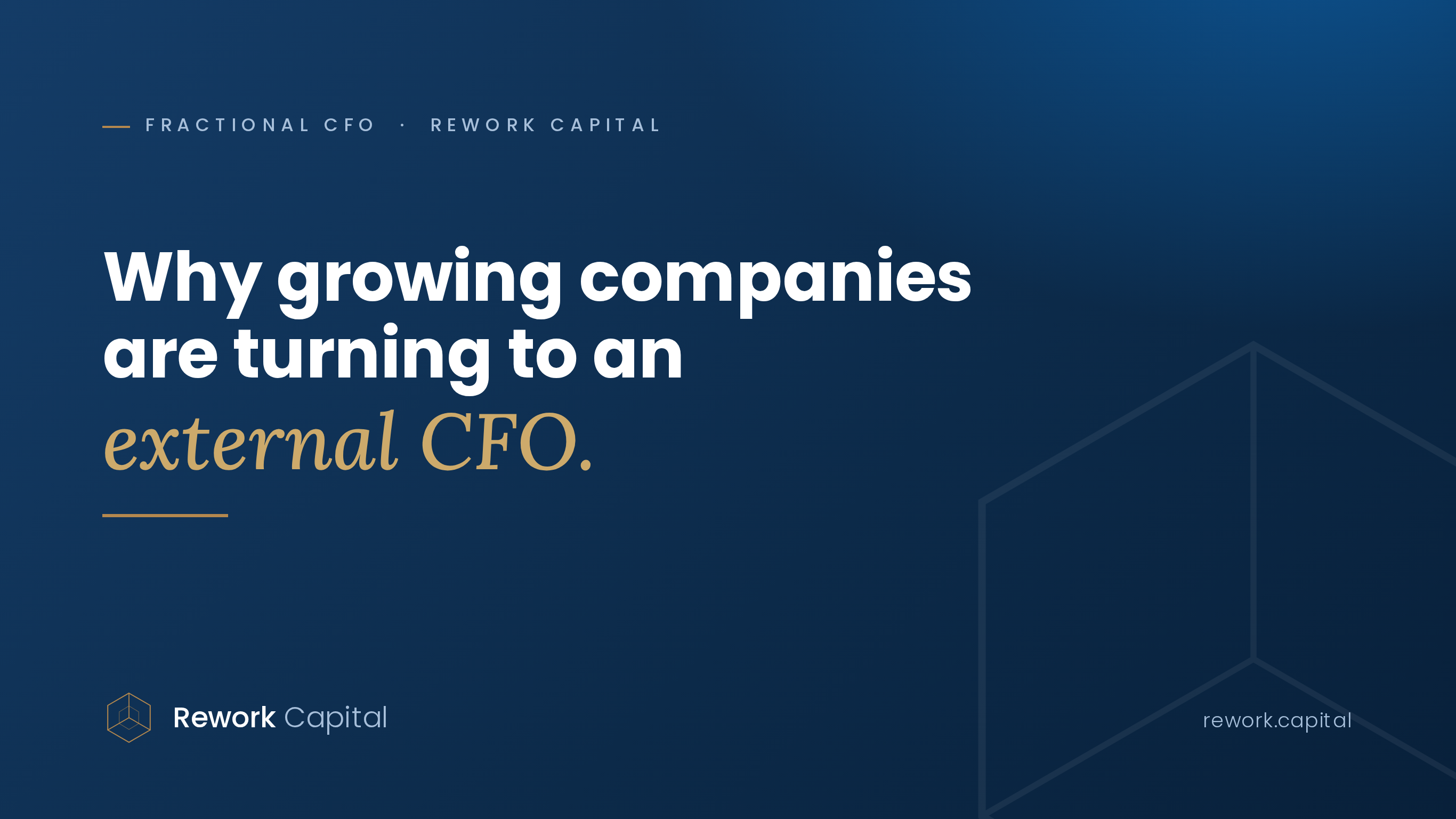 Why Growing Companies Are Turning to an External CFO