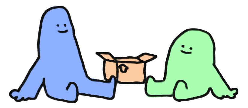 2 goobers sitting side by side