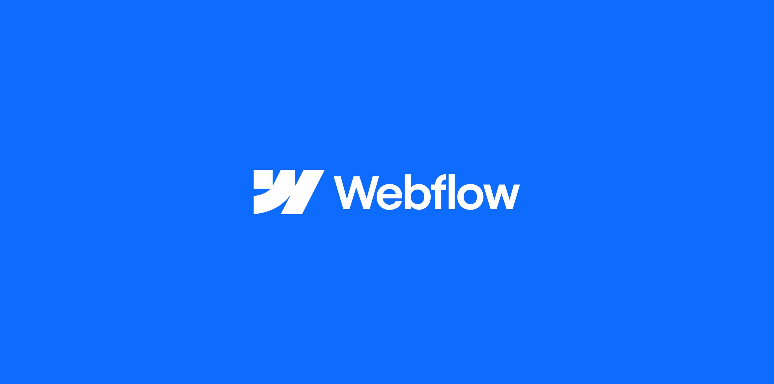 Webflow development platform logo for website design and development.