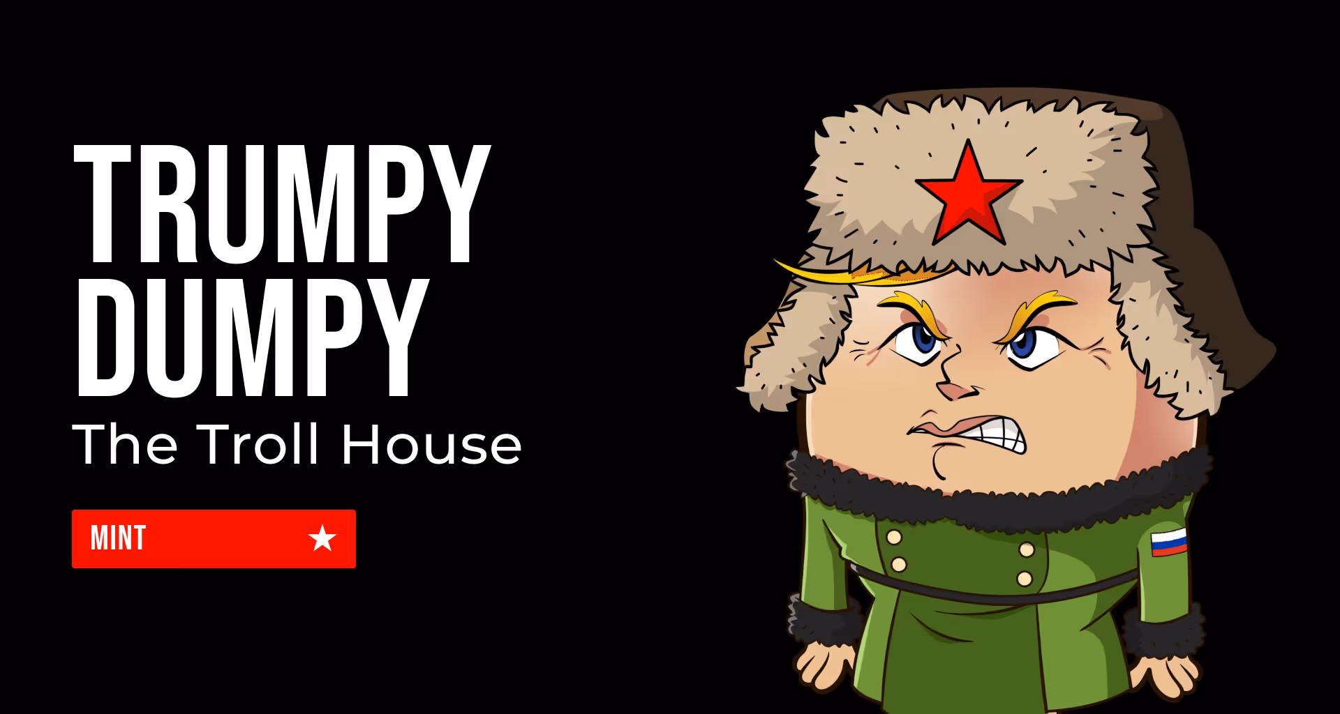 Trumpy Dumpy NFT landing page design