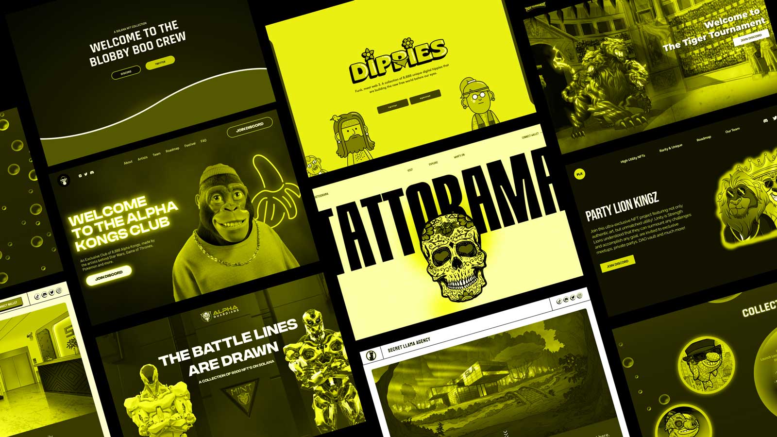 Multiple NFT websites