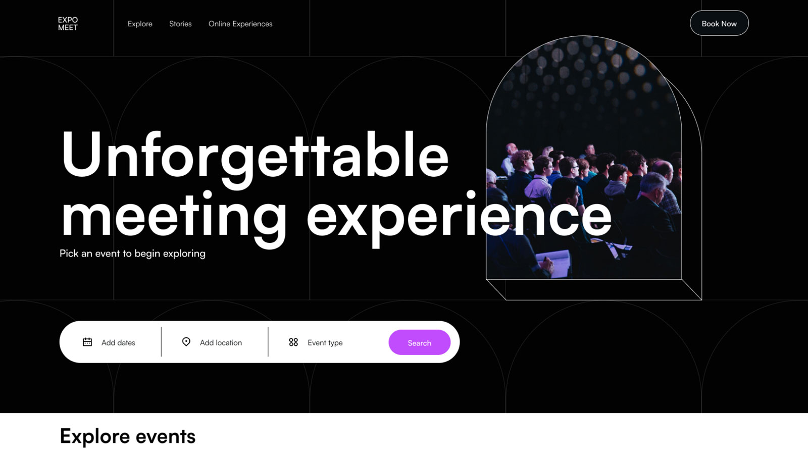 Expo meet website design