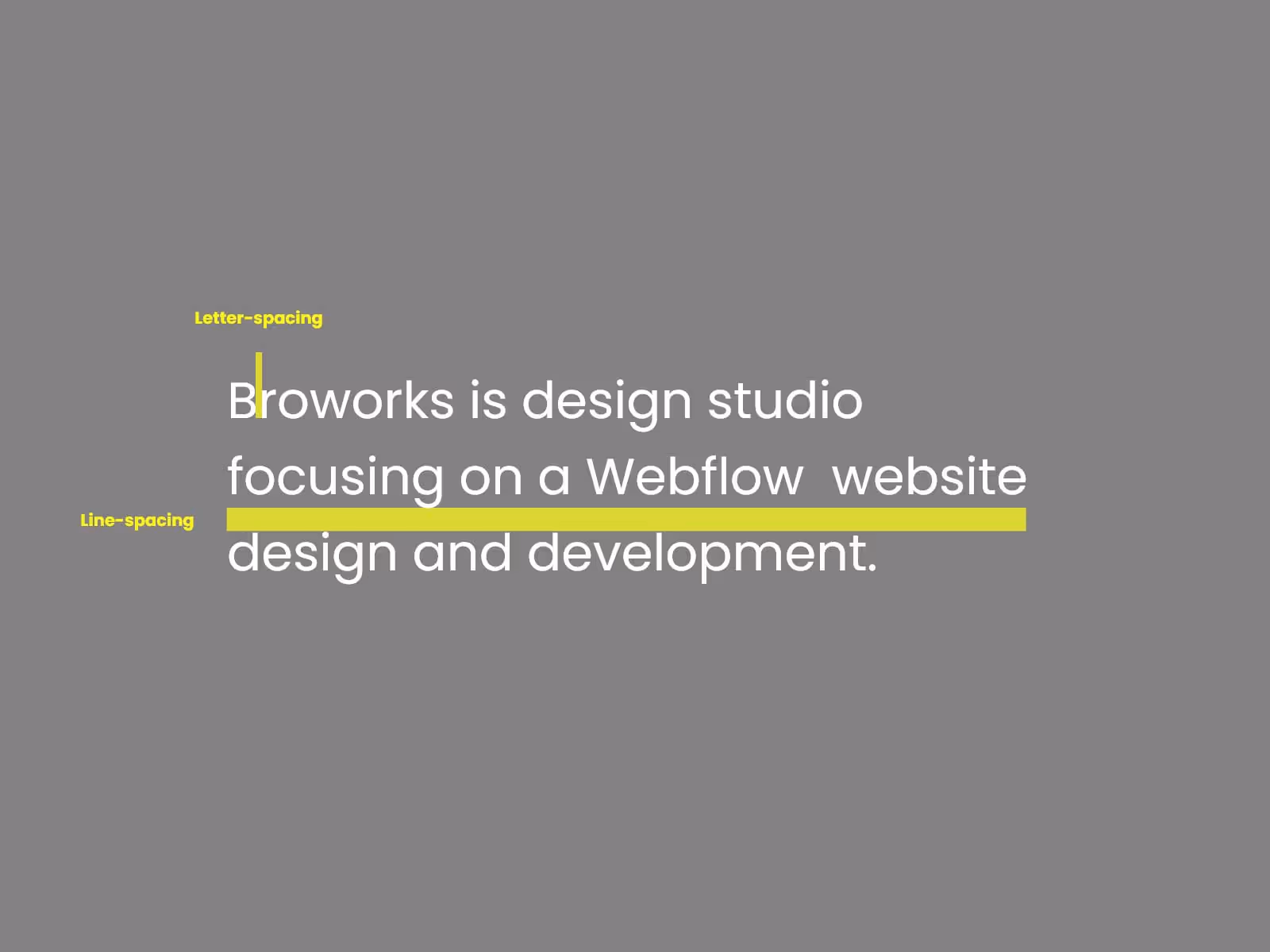 Letter-spacing and Line-spacing example