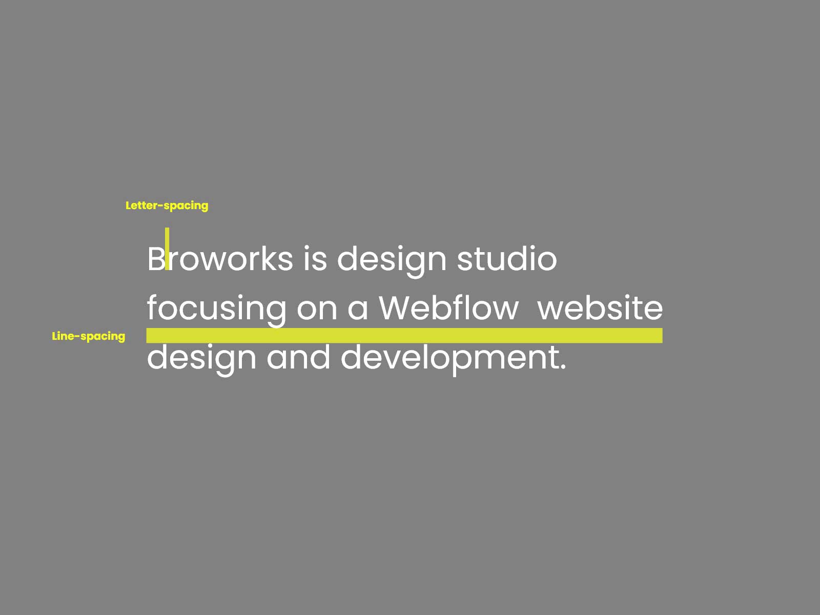 Letter-spacing and Line-spacing example