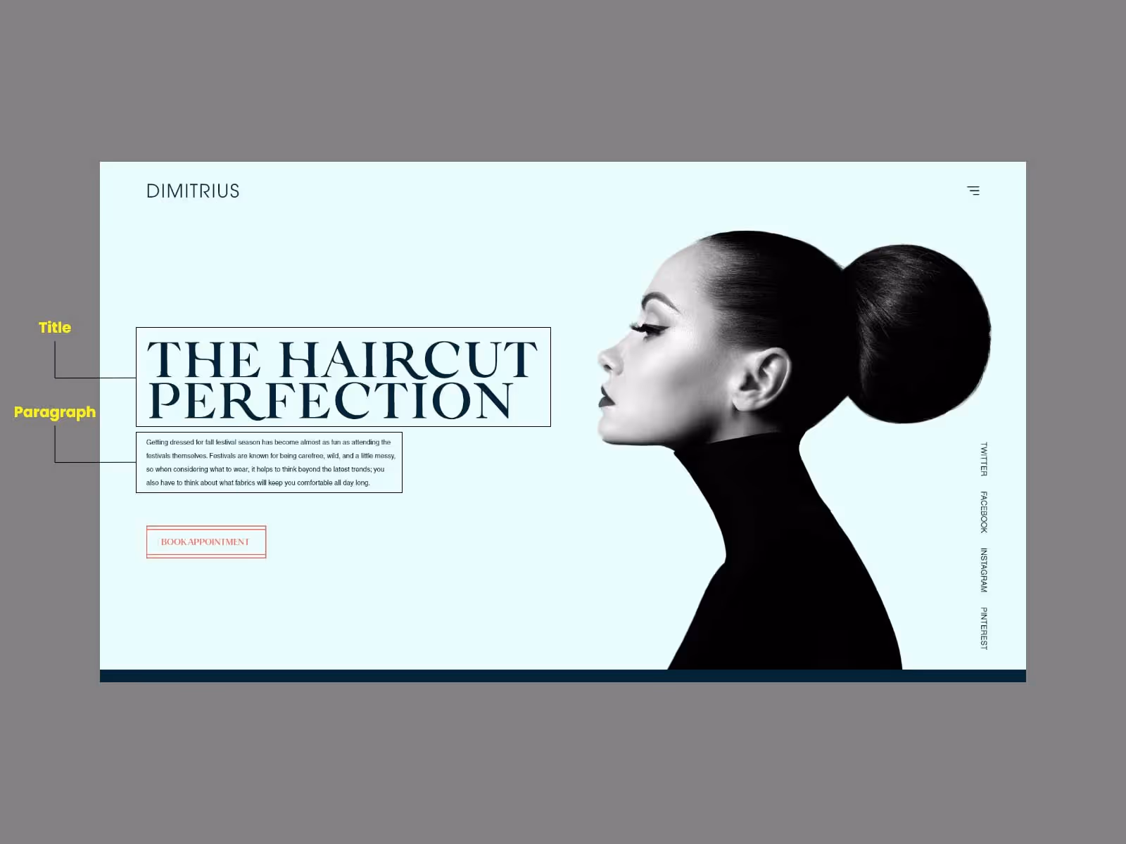 Optimizing text in website design