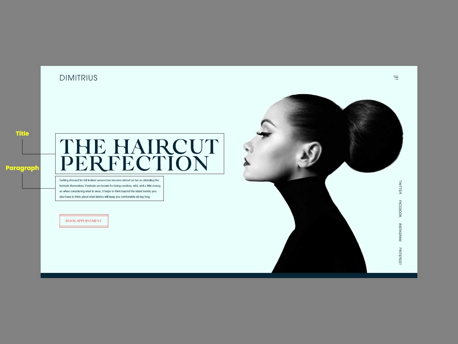 Optimizing text in website design