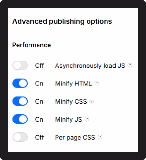 Visual presentation of the third step in code optimization for improving Webflow performance