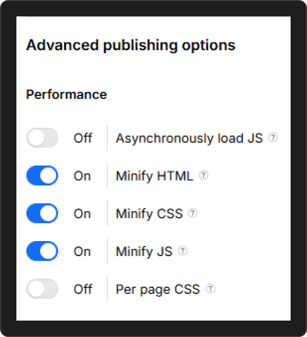 Visual presentation of the third step in code optimization for improving Webflow performance
