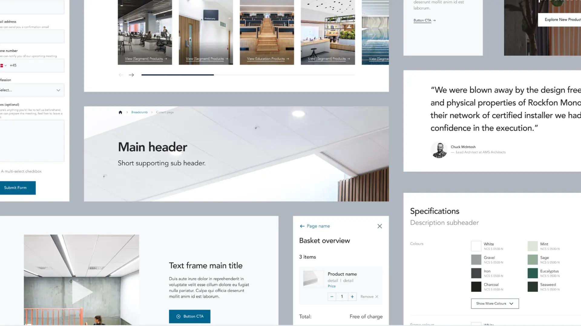 Rockfon design system
