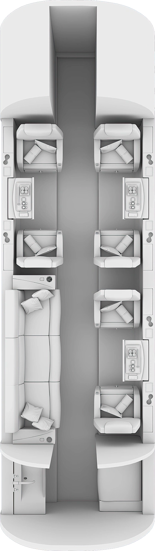 Challenger 300 Floorplan