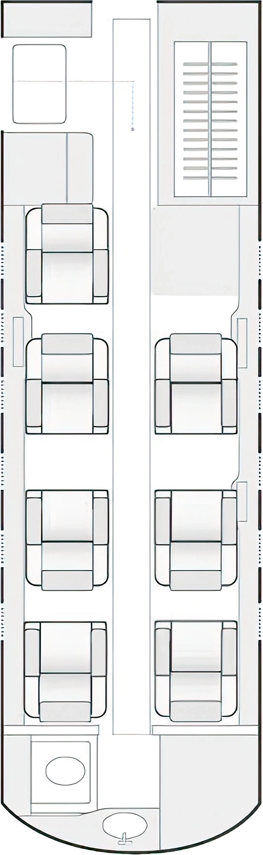 Pianta dell'Hawker 400XP