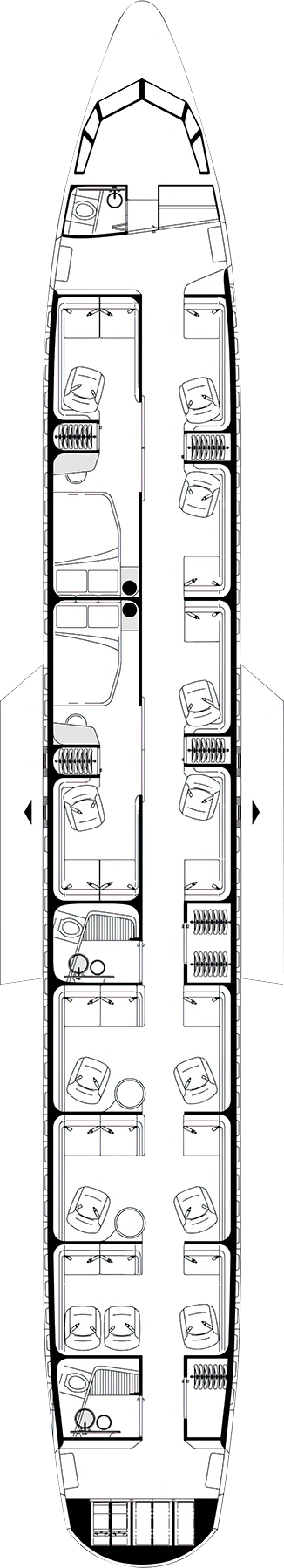 Pianta del Boeing BBJ