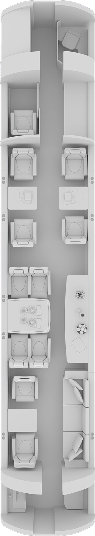 Global 6000 Grundriss