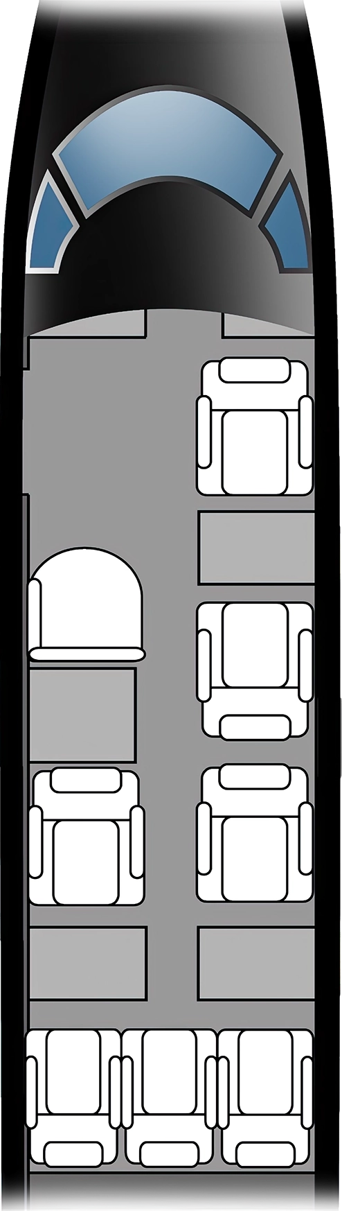 LearJet 35A Floorplan