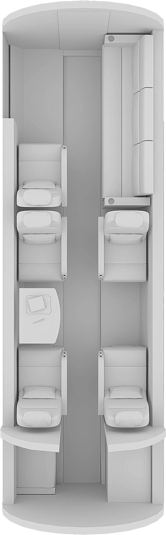 Piaggio Avanti II Plattegrond