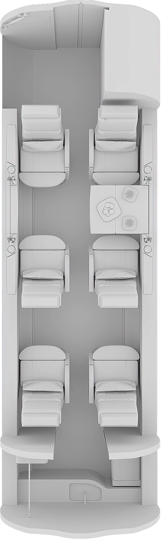 Learjet 40XR Floorplan