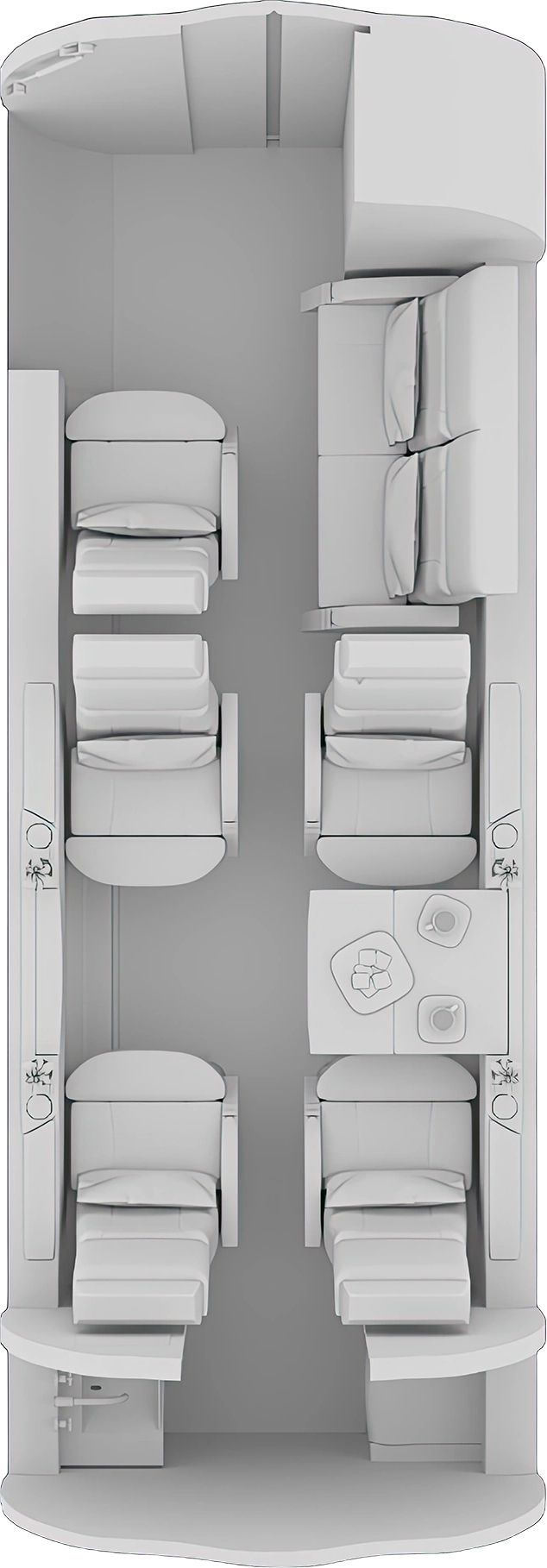Learjet 60 Grundriss