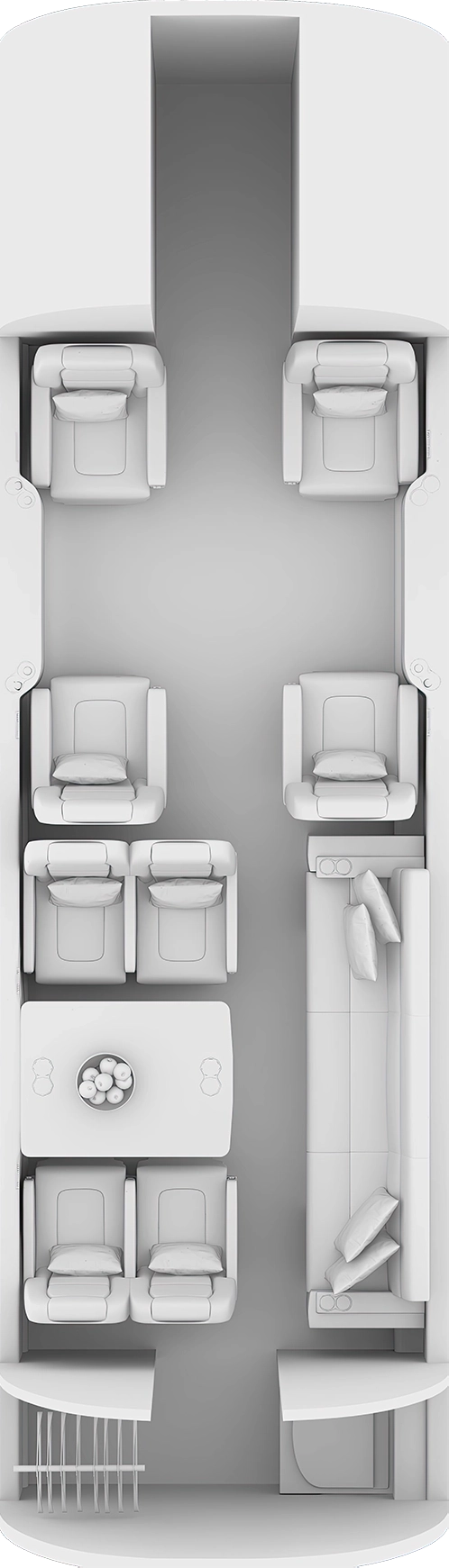 Gulfstream G200 Floorplan
