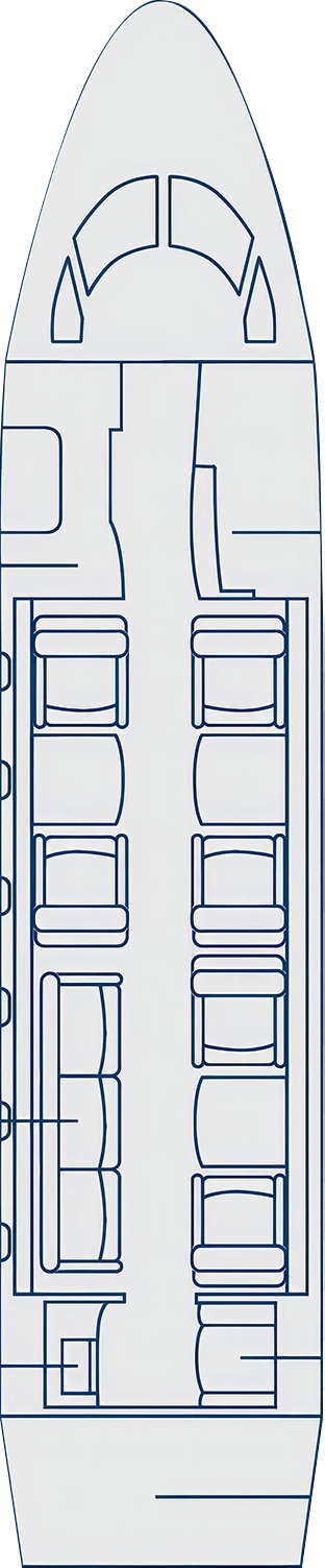 Challenger 3500 Floorplan