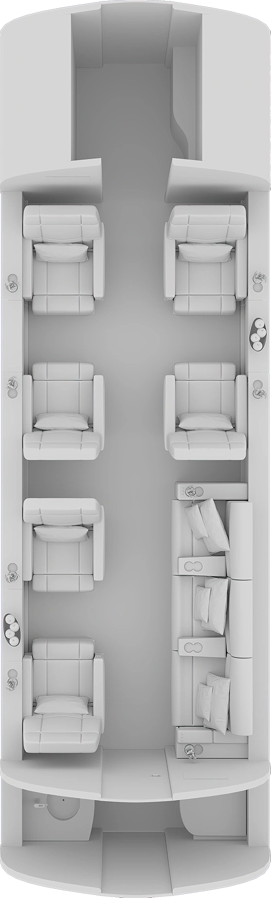 Challenger 605 Floorplan