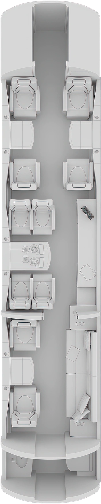 Gulfstream G400 Floorplan