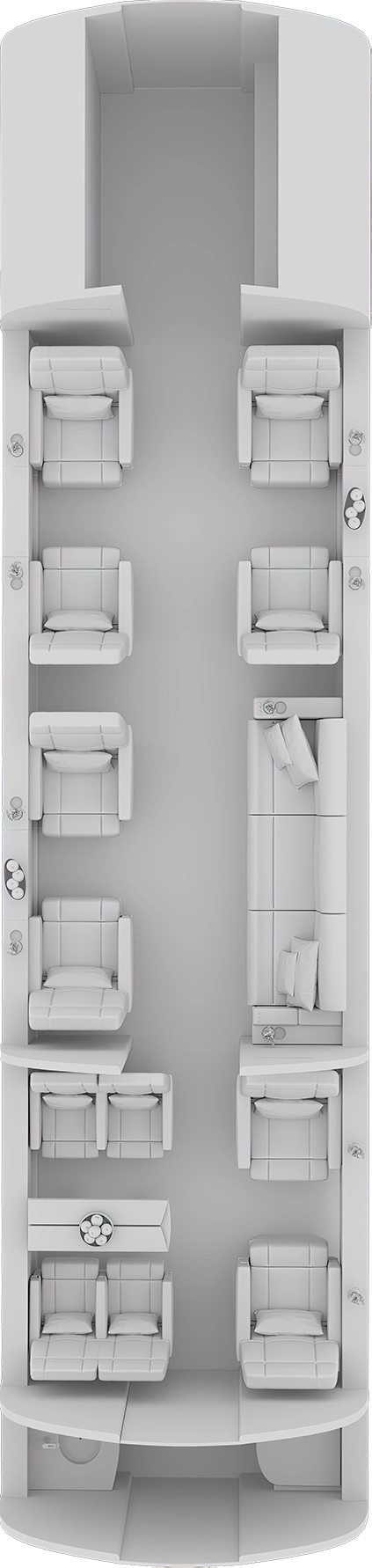 Challenger 850 Floorplan