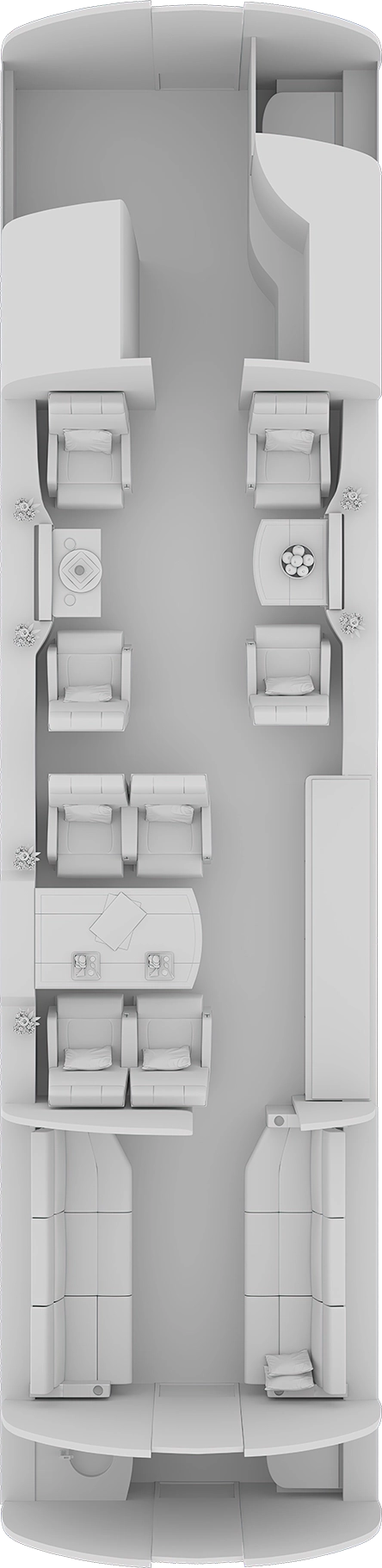 Falcon 900LX Floorplan