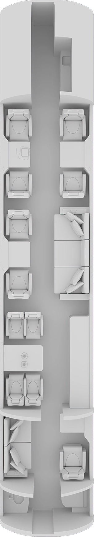 Gulfstream V Floorplan