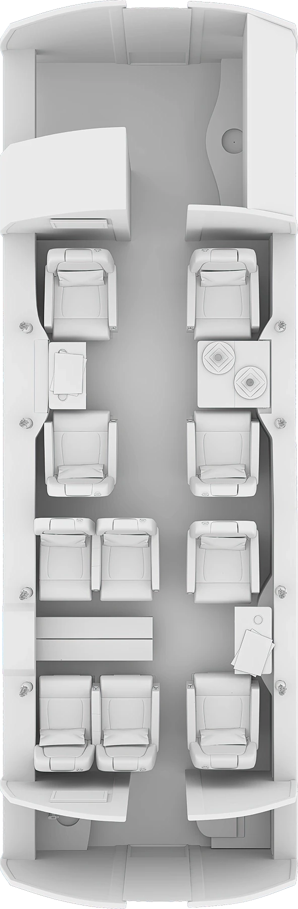 Falcon 2000EX Floorplan