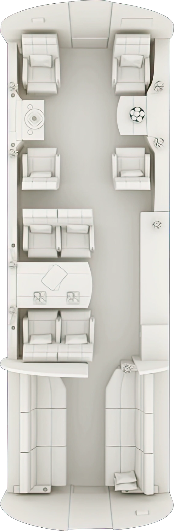 Falcon 7X Floorplan