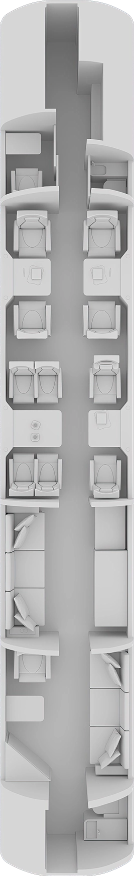 Global 7500 Floorplan