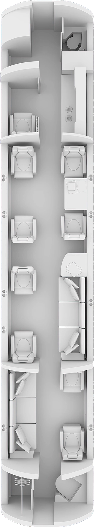 Global Express XRS Floorplan