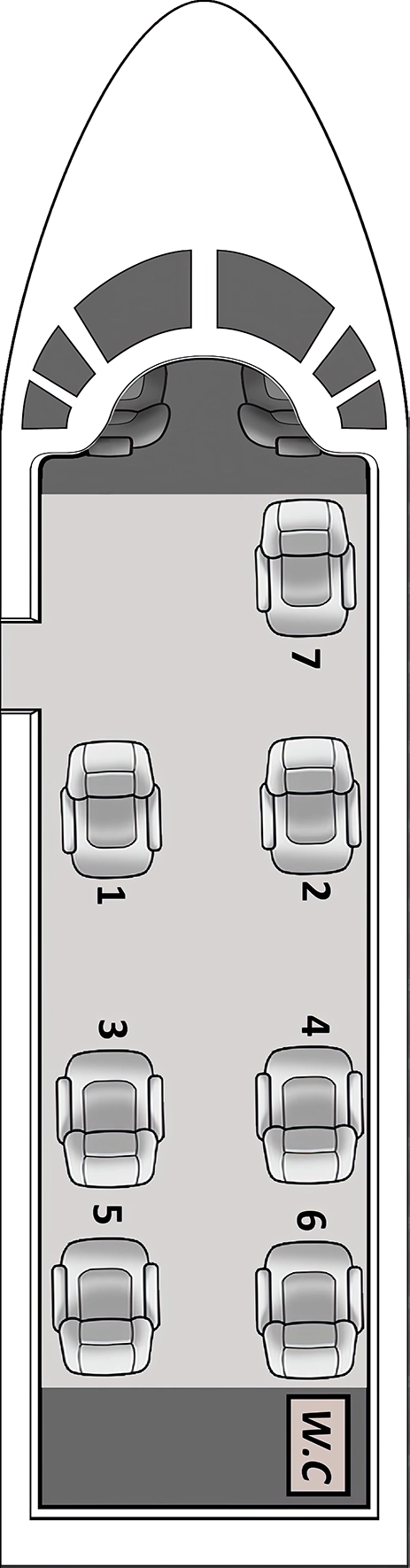 Cessna Citation II Floorplan