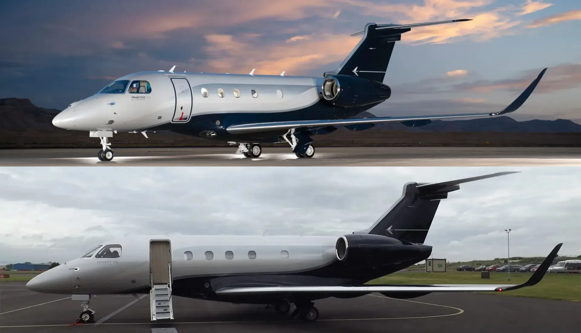 Legacy 450 vs. Praetor 500 Exterior