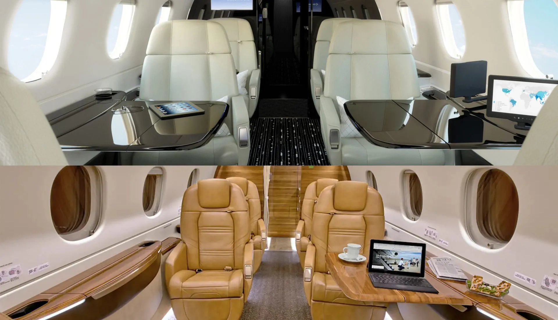 Legacy 450 vs. Praetor 500 interior
